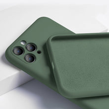 Load image into Gallery viewer, For iPhone 11 Case Liquid Silicone Matte Soft Cover For Apple iPhone 11 Pro Max Flexible Shockproof Phone Case Midnight Green