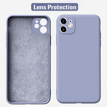 Load image into Gallery viewer, Luxury Liquid Silicone Case on For IPhone 11 Pro Max Cover Soft Silicone Back Case IPhone 11 Pro Max Case Camera Protection