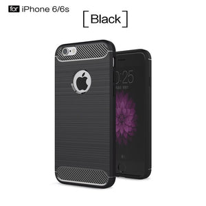 Fecoprior Phone6S Case for iPhone 6 6S iPhone6 4.7inch Back Cover Carbon Fiber Luxury Protective Armor Phone Celulars